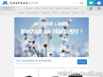 chapeaushop.fr website preview
