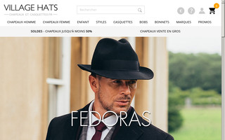 chapeauxetcasquettes.fr website preview