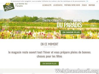 cueillettedelafermeduparadis.fr website preview