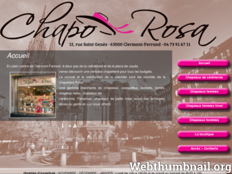 chaporosa.fr website preview