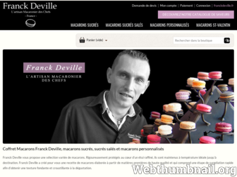 macarons.franckdeville.fr website preview