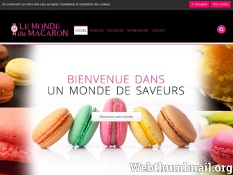 mondedumacaron.fr website preview