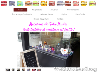 macarons-de-folie-nantes.fr website preview