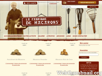 lafabriquedemacarons.fr website preview