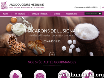 macarons-de-lusignan.com website preview
