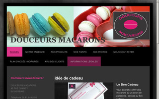 douceursmacarons.fr website preview