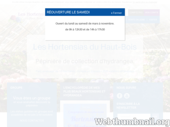 hortensias.fr website preview