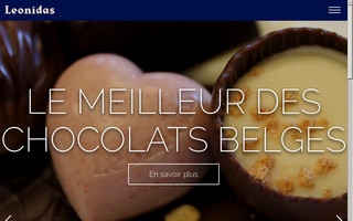 chocolatbelgeleonidas.ca website preview