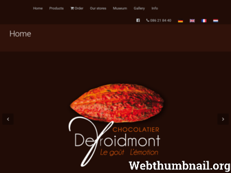 chocolatier-defroidmont.be website preview