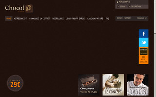 chocol-at.be website preview
