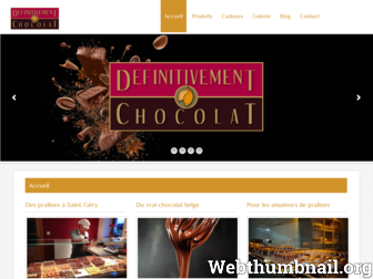 definitivement-chocolat.be website preview