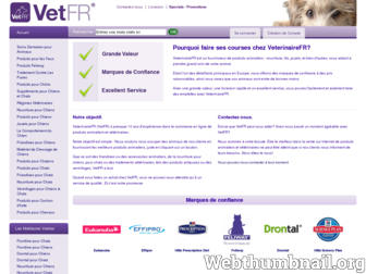 veterinairefr.fr website preview