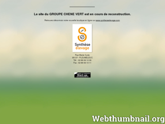 chene-vert.com website preview