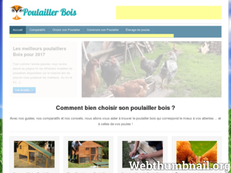 poulaillerbois.com website preview