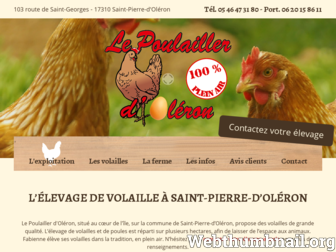 poulailler-oleron.com website preview