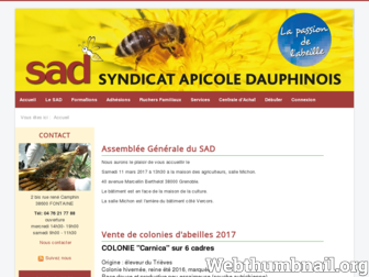 syndicat-apicole-dauphinois.org website preview