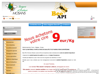 materiel-apiculture.be website preview