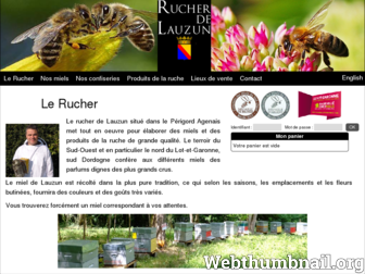 rucherdelauzun.com website preview