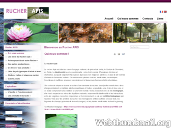 site.rucherapis.ca website preview