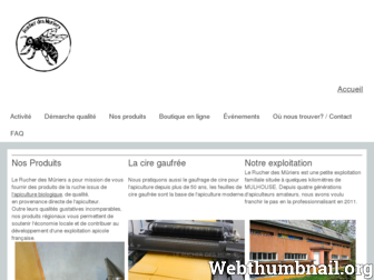 rucherdesmuriers.fr website preview