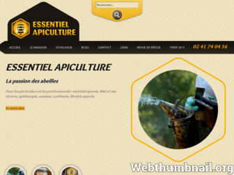 essentielapiculture.fr website preview