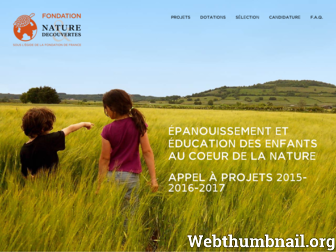 appelaprojets.fondation-natureetdecouvertes.com website preview