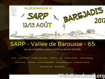 sarp-decouverte-nature.fr website preview