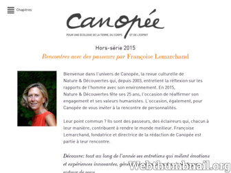 canopee.natureetdecouvertes.com website preview