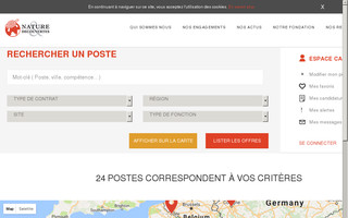 jobs.natureetdecouvertes.com website preview