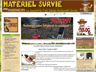 materiel-survie.fr website preview