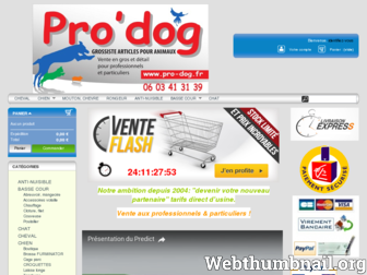 pro-dog.fr website preview