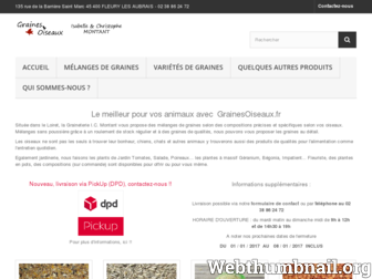 grainesoiseaux.fr website preview