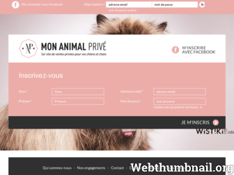 mon-animal-prive.com website preview