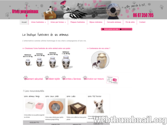 urnes-pour-animaux.com website preview