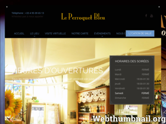 le-perroquet-bleu.com website preview