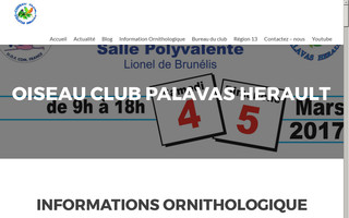 oiseau-club-palavas-herault.com website preview
