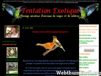 tentationexotic.canalblog.com website preview