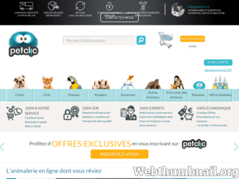 petclic.fr website preview