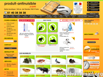 produit-antinuisible.com website preview