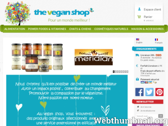 theveganshop.fr website preview