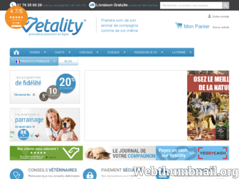 vetality.fr website preview