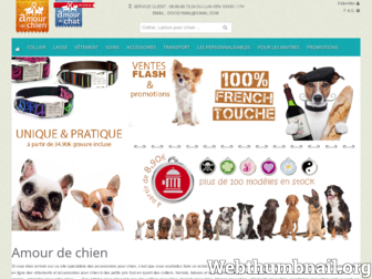 amour-chien.fr website preview