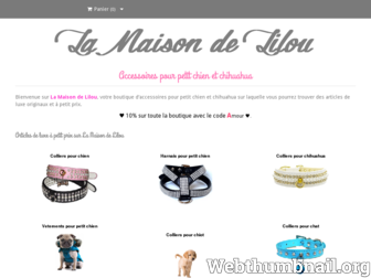 collier-petit-chien.com website preview