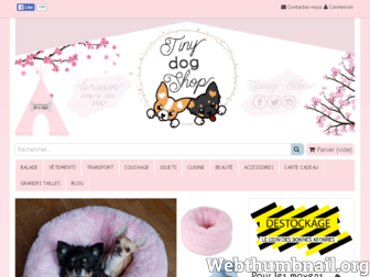 tinydogshop.fr website preview