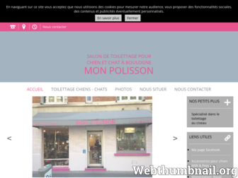 monpolisson-toilettage-boulogne.fr website preview