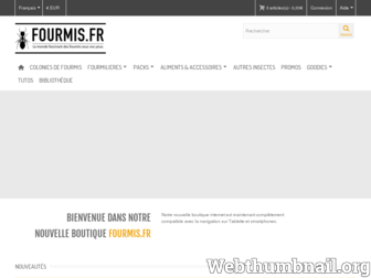 fourmis.fr website preview