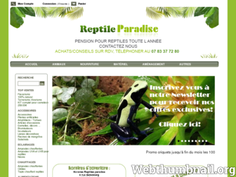 reptile-paradise.fr website preview
