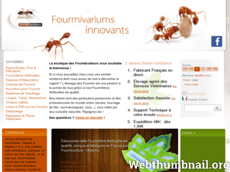 fourmis-boutique.fr website preview