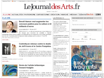 lejournaldesarts.fr website preview