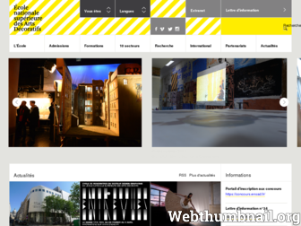 ensad.fr website preview